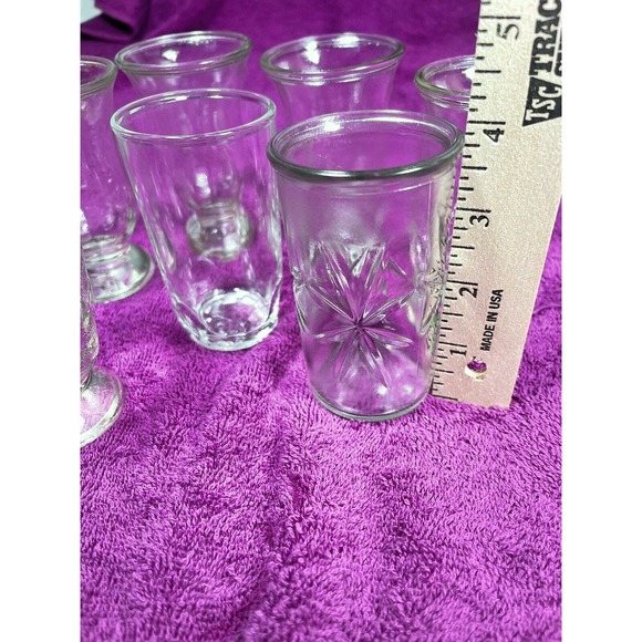 Vintage Brockway Glass Atomic Starburst Pattern Juice Glass Misc Glasses Lot 7 - Picture 3 of 11